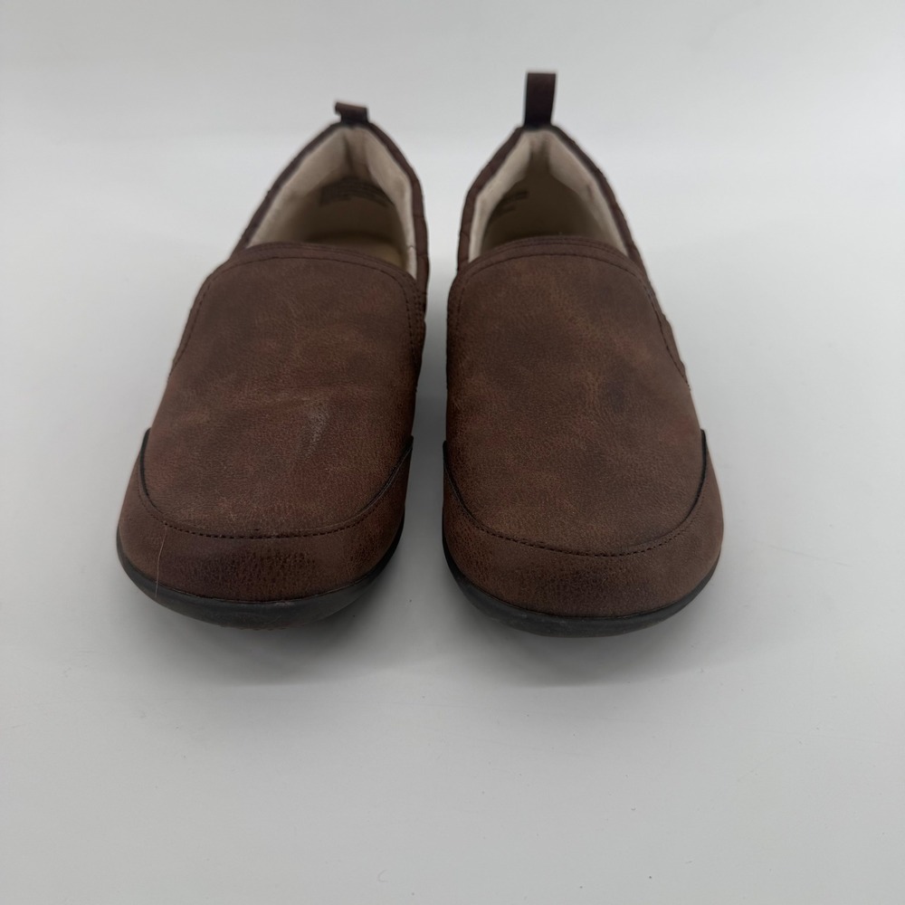 JSport Lisa Brown Slip On Memory Foam Faux Fur Lined Shoes Womens 6.5 S5LSA34 - Picture 6 of 8